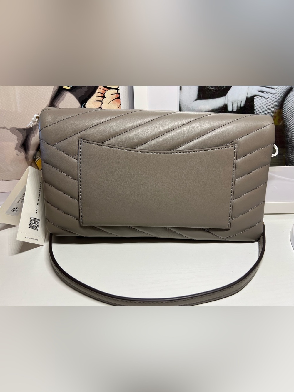 TORY BURCH Kira Chevron Clutch Shoulder Bag - Picture 2 of 8
